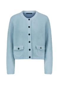 BETTY BARCLAY - Strick-Cardigan mit aufgesetzten Taschen - Blue Fog