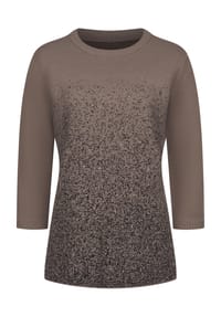 Sieh an! - Pullover - schwarz-taupe-gemustert