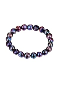 VALERO PEARLS - Damen Armband aus Süßwasser-Zuchtperle in Blau mit Süßwasser-Zuchtperle - blau