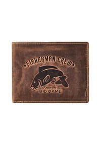GREEN BURRY Karpfen - Karpfen Geldbörse Leder 12 cm - brown