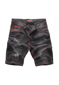 Rock Creek - Shorts Jeansshorts Regular Fit - Schwarz