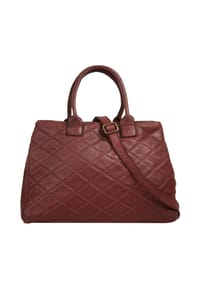 Samantha Look - Handtasche Echt Leder, Made In Italy - bordeaux
