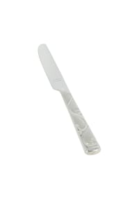 ALMINA® - 2x Menümesser Silber Glänzend mit Gravur - Silber