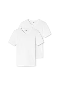 uncover by SCHIESSER - Unterhemd / Shirt Kurzarm 2er Pack Basic - Weiß