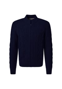 pierre cardin - Strickjacke mit Reißverschluss - Sharkgray