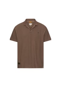 camel active - Poloshirt aus reiner Baumwolle - Schlammbraun