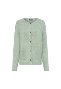 olsen - Cardigan mit aufgesetzten Taschen - Moss Green Melange