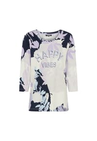 olsen - Shirt mit Rundhalsausschnitt und 3/4-Ärmeln - Purple Rose