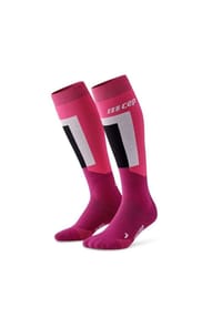 cep - Damen Ski Thermo Socken Tall pink v3 - mehrfarbig