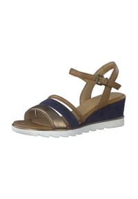 MARCO TOZZI® - Leder/Textil Sandalen - Navy