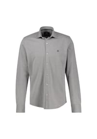 LERROS - Jerseyhemd mit 2-Knopf-Manschette und Kentkragen - BASALT GREY