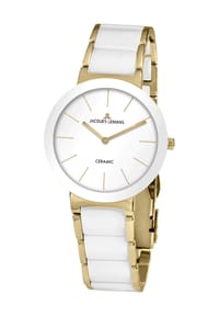 JACQUES LEMANS Monaco - Damenuhr "Monaco 42-7F" - weiß/gold