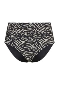 DESIRéE - Bikinihose, Animal Print, Highwaist, für Damen - BLACK AOP