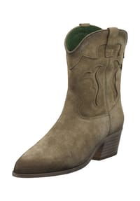 Felmini - Leder Stiefelette - Grau/Braun