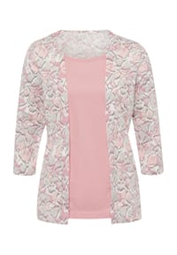 SIEH AN! - 2-in-1-Shirt - ecru-hortensie-bedruckt
