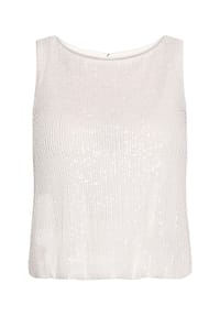 Vera Mont - Pailletten-Top im Glitzer-Look - Night Sky