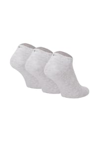 Tamaris - Damen Sneakersocken, 3er Pack - Comfort Cotton Sneaker, einfarbig - Grau