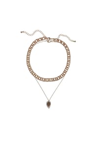 Steuer Modeschmuck - Anhänger mit Kette Metall 1 Muschel - gelb