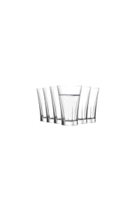 COFI - LAV Truva Trinkgläser - 6-teiliges Gläserset im modernen Design - Transparent 9 x 6 cm