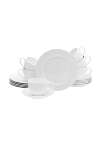 CreaTable Fleur Royal creme weiss, Kaffeeservice 18-tlg - Fleur Royal - Creme weiss
