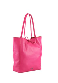 collezione alessandro® - Echt Leder Shopper Barcelona Aus lässig-softem Rindsleder - pink