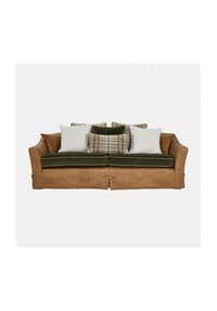 LOBERON - Sofa Halton braun/grün - braun/grün