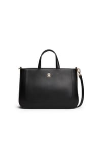 TOMMY HILFIGER - Henkeltasche, Emblem, für Damen - BLACK
