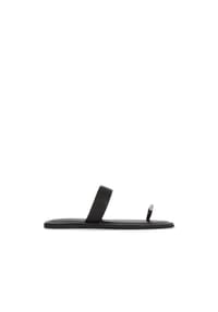 Kazar - Schwarze Flip-Flops mit Zehensteg - Schwarz