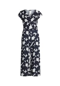 BETTY & CO - Jumpsuit kurzarm - Schwarz/Weiß