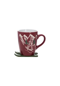 Ritzenhoff & Breker Kaffeebecher auf Ski Aspen 340 ml 24er Set rot - ASPEN - rot