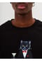 cat e lolette Schwarzes T-Shirt mit Dandy-Katze Bild 9