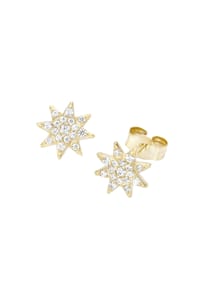 Luigi Merano® - Ohrstecker Stern mit Zirkonia, Gold 375 - gold