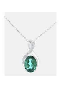 Diamant L'eternel - Kette mit Anhänger, mit Diamant, 375 Weißgold - white gold