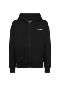 PLEIN SPORT - Sweatjacke mit Kapuze SCRATCH - black
