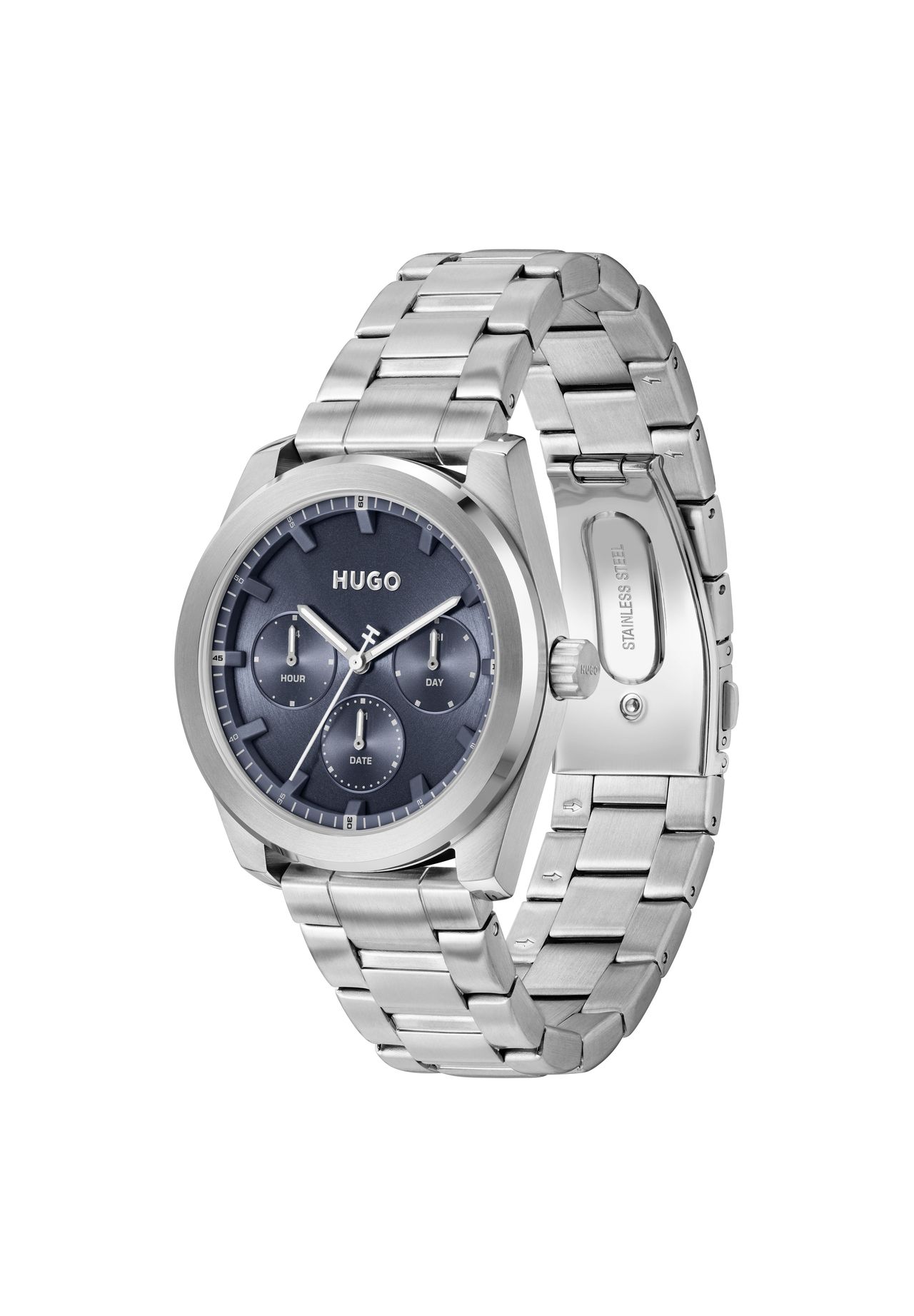 Hugo Herren-Armbanduhr, "1530424", Blau, 99