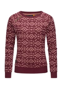 ragwear™ - Rundhalspullover Darria Aztec - Dark Grey