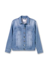 sheego - Jeansjacke - black used denim