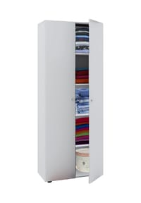 VCM. - Holz Kleiderschrank | 5 Fächer | Maße ca. B. 70 x  H. 178 x T. 40 cm | 2 Drehtüren | erweiterbar | Schrank - Vandol - Buche
