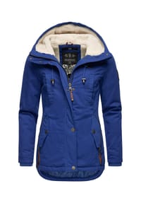 MARIKOO® - Winterjacke Bikoo - Black with black fur
