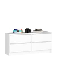 Akord - Kommode K120 mit 4 Schubladen - artisan-eiche/grau