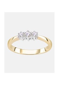 VANLERÉ - Trilogie Ring, mit Zirkonia, 375 Gelbgold - gold