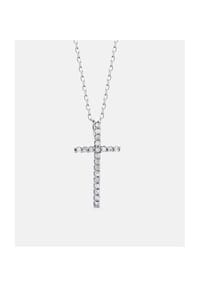 Diamant L'eternel - Kette mit Anhänger, mit 0.1 ct Diamant, 375 Weißgold - white gold