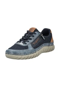 bugatti - Lederimitat/Textil Sneaker - Dunkelblau
