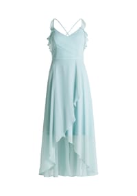 Vera Mont - Abendkleid mit Volant - Dusty Slate