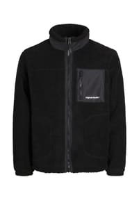 ORIGINALS by JACK & JONES - Fleecejacke "Jorvesterbro", Stehkragen, wasserabweisend, für Herren - 178012 BLACK