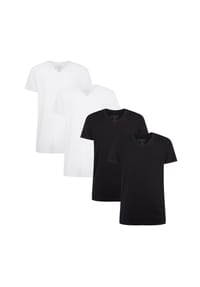 Bamboo basics© - Damen T-Shirt KATE, 4er Pack - Unterhemd, Rundhals, Single Jersey - Grün