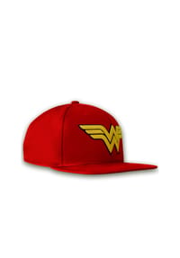 LOGOSHIRT® - Snapback Kids Wonder Woman Logo - rot/gelb