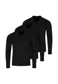 RAGMAN - Poloshirt 3er Pack Basic - Anthrazit