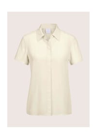 MADELEINE - Elegante Sommerbluse mit Hemdkragen - perlweiß