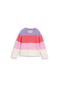 TOM TAILOR - Pullover, Rippstruktur, für Kinder - 41189 CORAL PURPLE